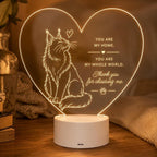 Cat Lover LED Light: In Your Arms I Found My Forever