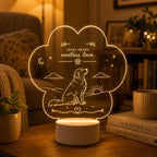 Personalized Pet Night Light: Dog Acrylic Lamp