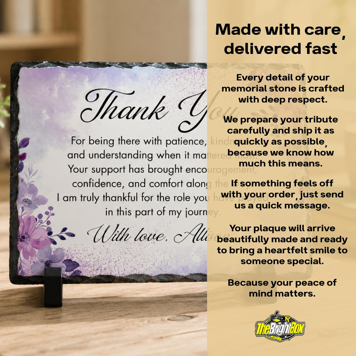 Personalized Appreciation Gift with Floral Design