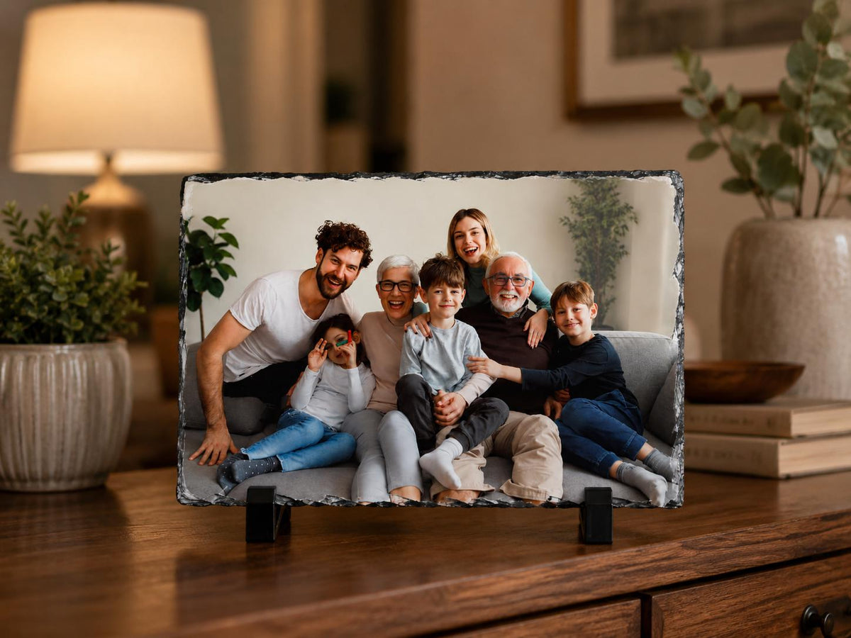 Custom Photo Slate Plaque,Personalized Stone Picture Frame, Gift for him her,Personalized Wedding Photo Slate Plaque, Custom Couple Keepsake