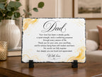 Personalized Father Stone Plaque, Custom Dad Gift, Father’s Day Gift, Sentimental Home Decor, Gift From Daughter Son