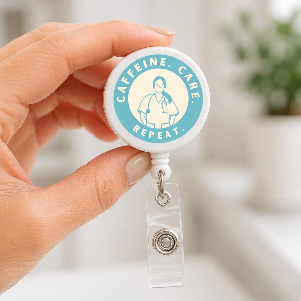 Nurse Badge Reel, Retractable ID Badge Holder, Nurse Life Badge Clip, Cute Nursing Badge Reel for Scrubs, Nurse gifts, Custom badge reel
