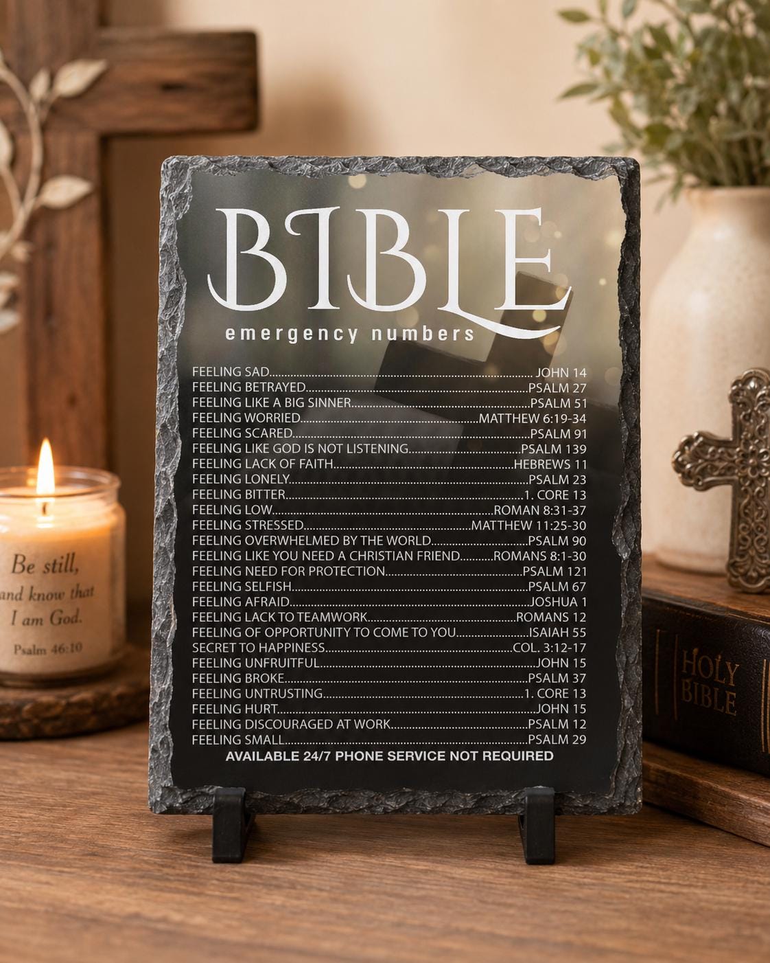Bible Emergency Numbers - christmas gifts - religious gifts - faith gifts