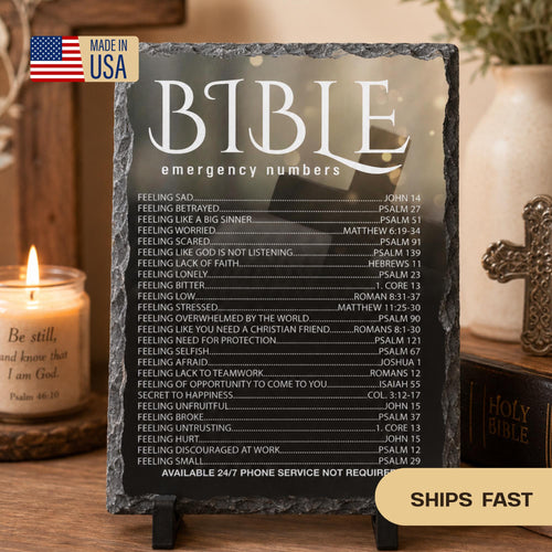 Bible Emergency Numbers - christmas gifts - religious gifts - faith gifts