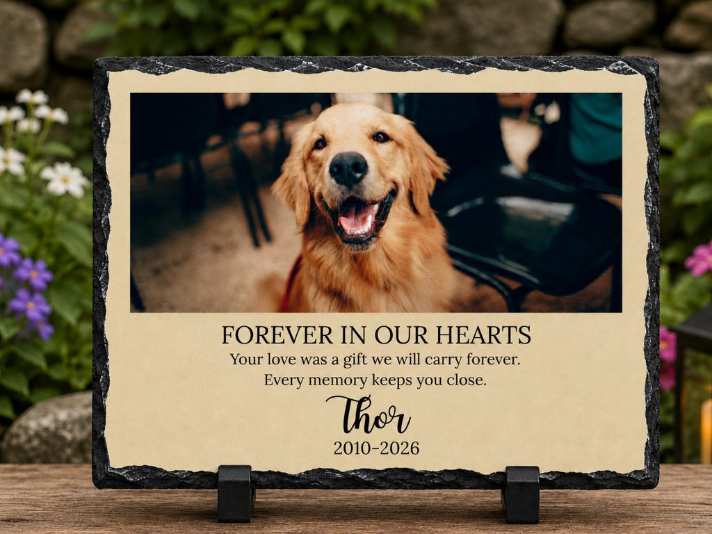 Personalized Dog Memorial Plaque,Custom Pet Loss Gift,In Loving Memory Dog Photo Plaque,Pet Remembrance Gift, Pet Memorial,Cat Memorial Gift
