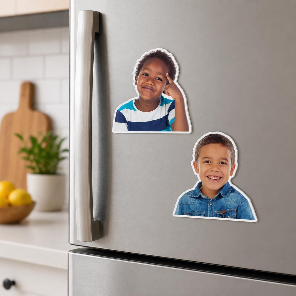 Personalized Acrylic Photo Magnet, Custom Cutout Fridge Magnet, Family Picture Gift, Refrigerator Decor