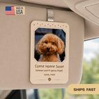 Custom Dog Photo Car Visor Clip, Dog Lover,Drive Safe Gift,Gift for Him,Gift for her,Dog Gifts, Acrylic Car Accessories, Custom Pet Portrait