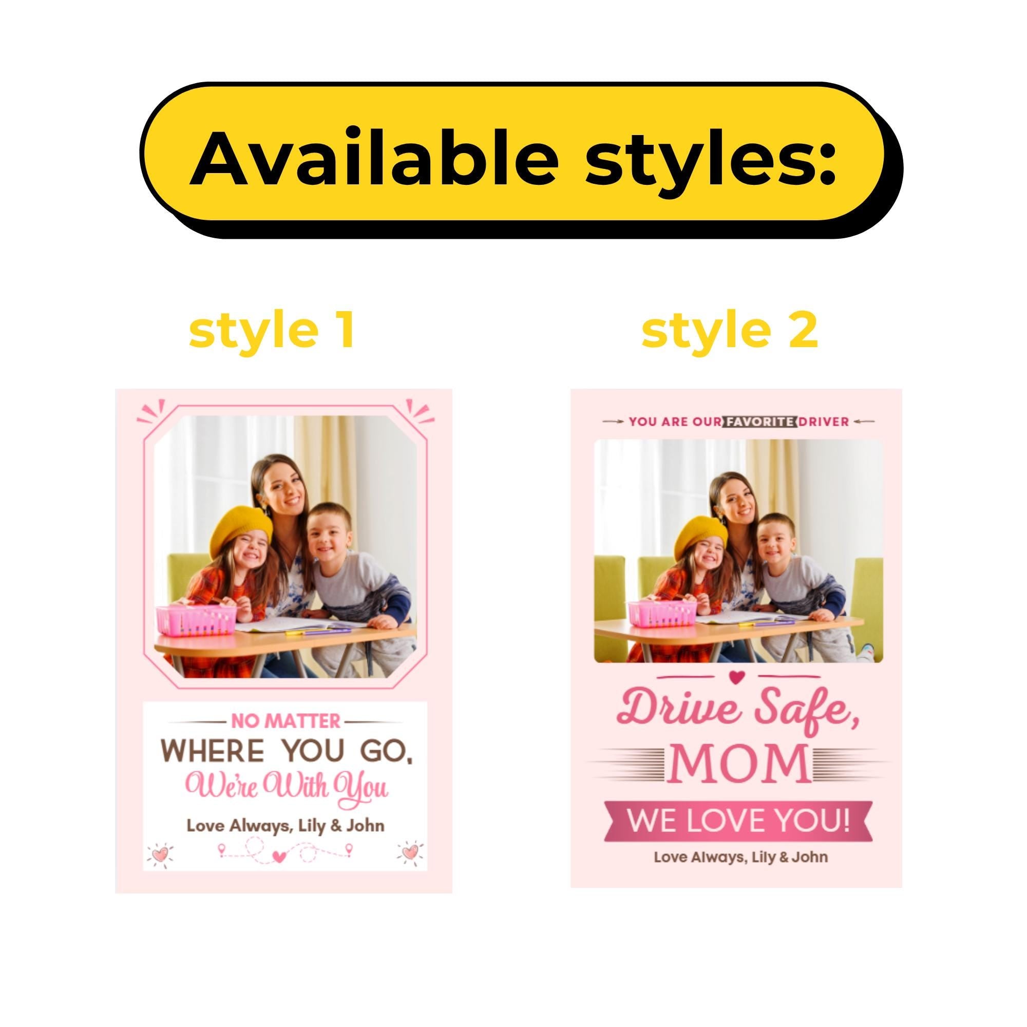 Personalized Car Visor Photo Clip, Custom Photo Gift, Family Photo Car Accessory, Gifts for Her, Gifts for Mom, Personalized Gift
