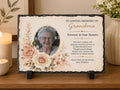 Personalized Memorial Stone Plaque, Custom Sympathy Gift, In Loving Memory Photo Plaque, Sentimental Gift for Mom Dad Grandma