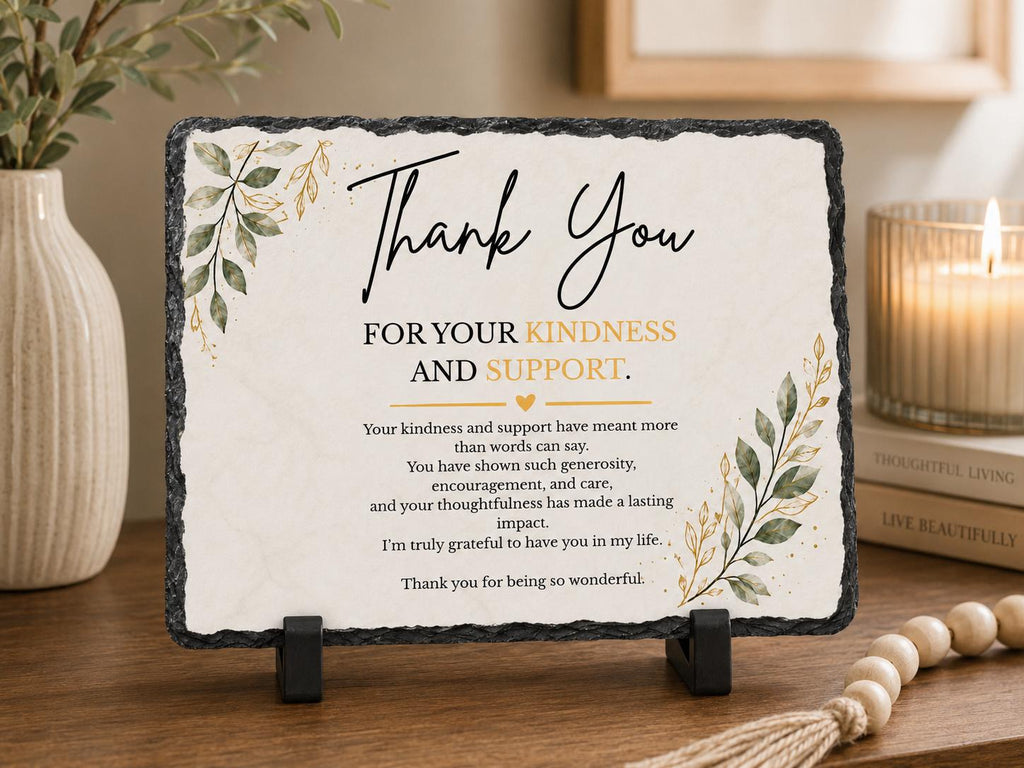 Personalized Thank You Stone Plaque, Appreciation Gift for Teacher, Friend or Family, Christian Keepsake, Friendship Gift