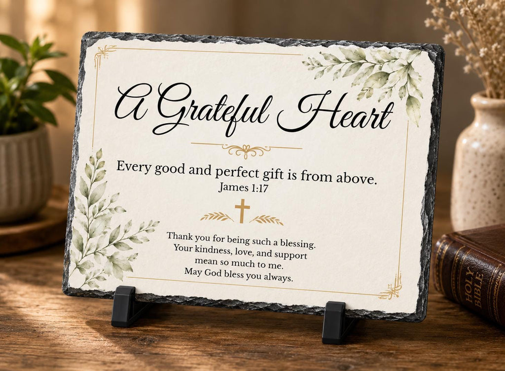 Personalized Thank You Stone Plaque, Appreciation Gift for Teacher, Friend or Family, Christian Keepsake, Friendship Gift
