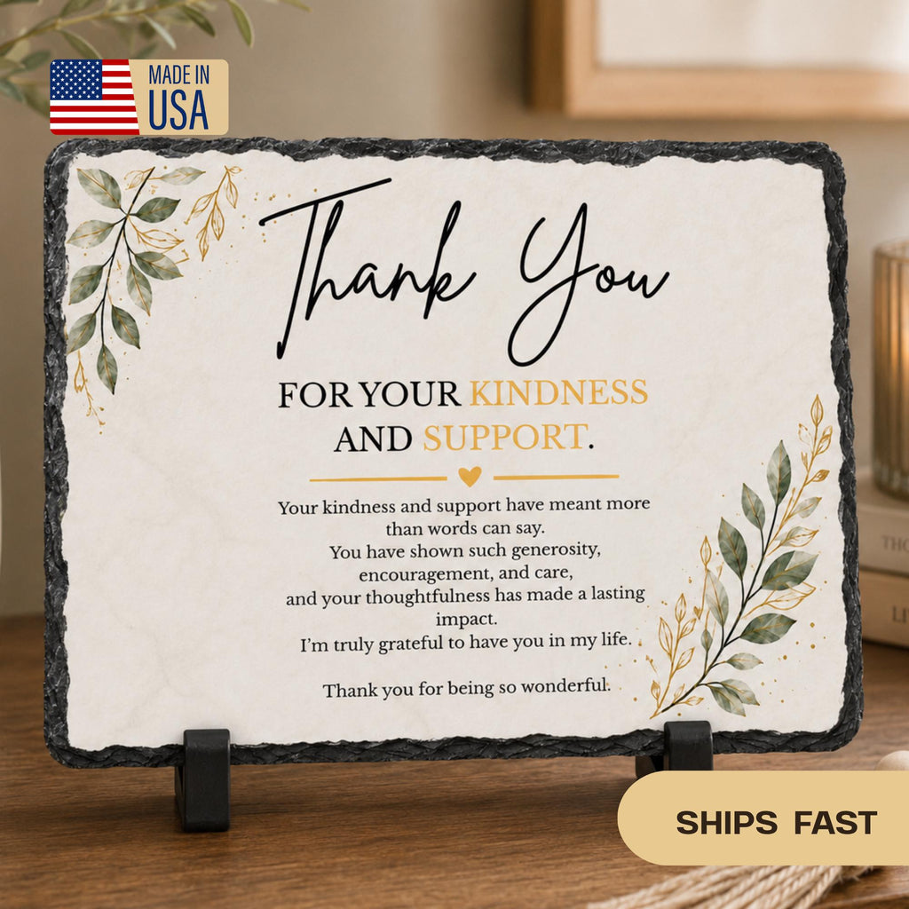 Personalized Thank You Stone Plaque, Appreciation Gift for Teacher, Friend or Family, Christian Keepsake, Friendship Gift