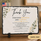 Personalized Thank You Stone Plaque, Appreciation Gift for Teacher, Friend or Family, Christian Keepsake, Friendship Gift