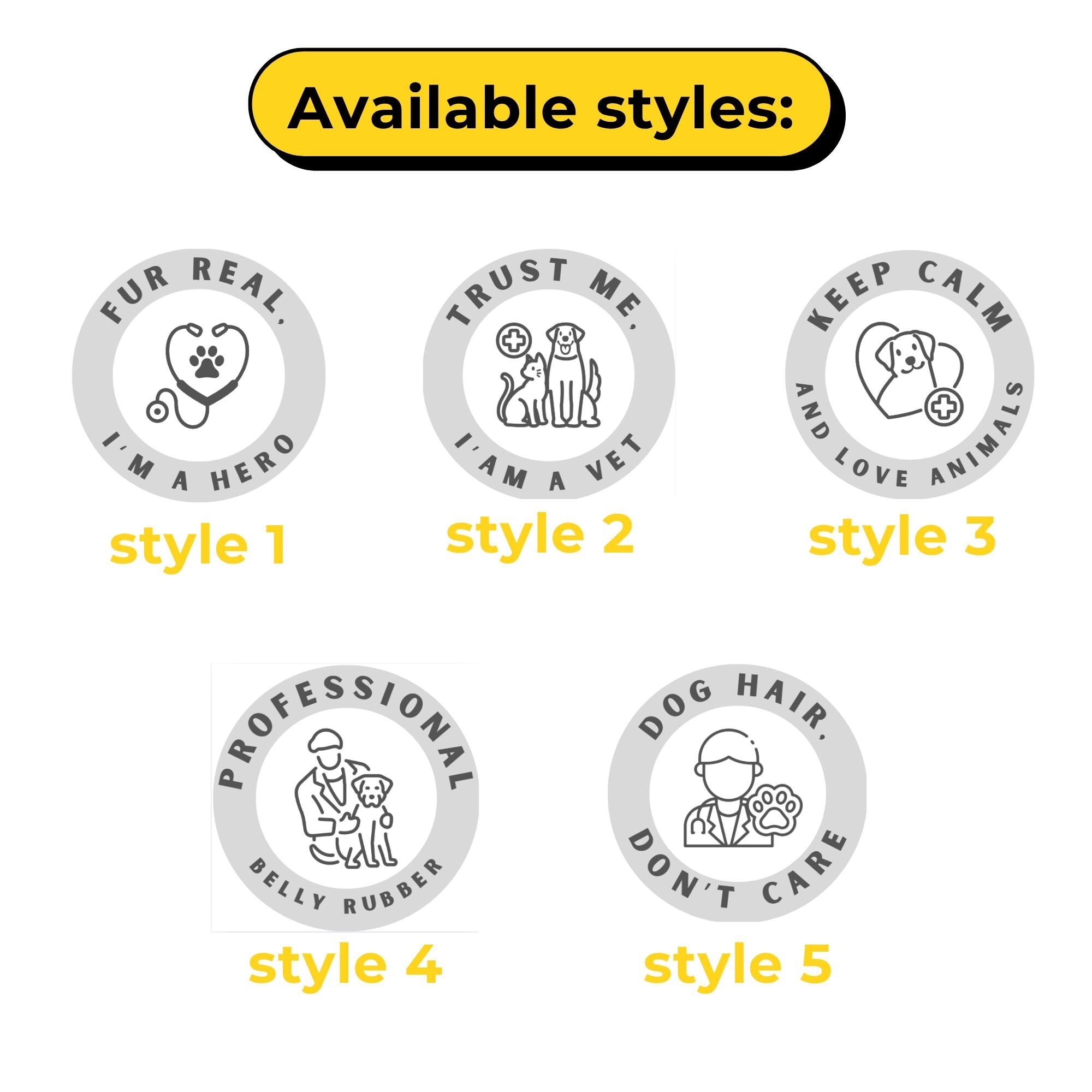 Vet Badge Reel, Cute Veterinary Badge Holder, Animal Lover Retractable ID Badge, Vet Tech Gift, Dog Groomer, Nurse gifts, Custom badge reel