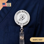 Vet Badge Reel, Cute Veterinary Badge Holder, Animal Lover Retractable ID Badge, Vet Tech Gift, Dog Groomer, Nurse gifts, Custom badge reel