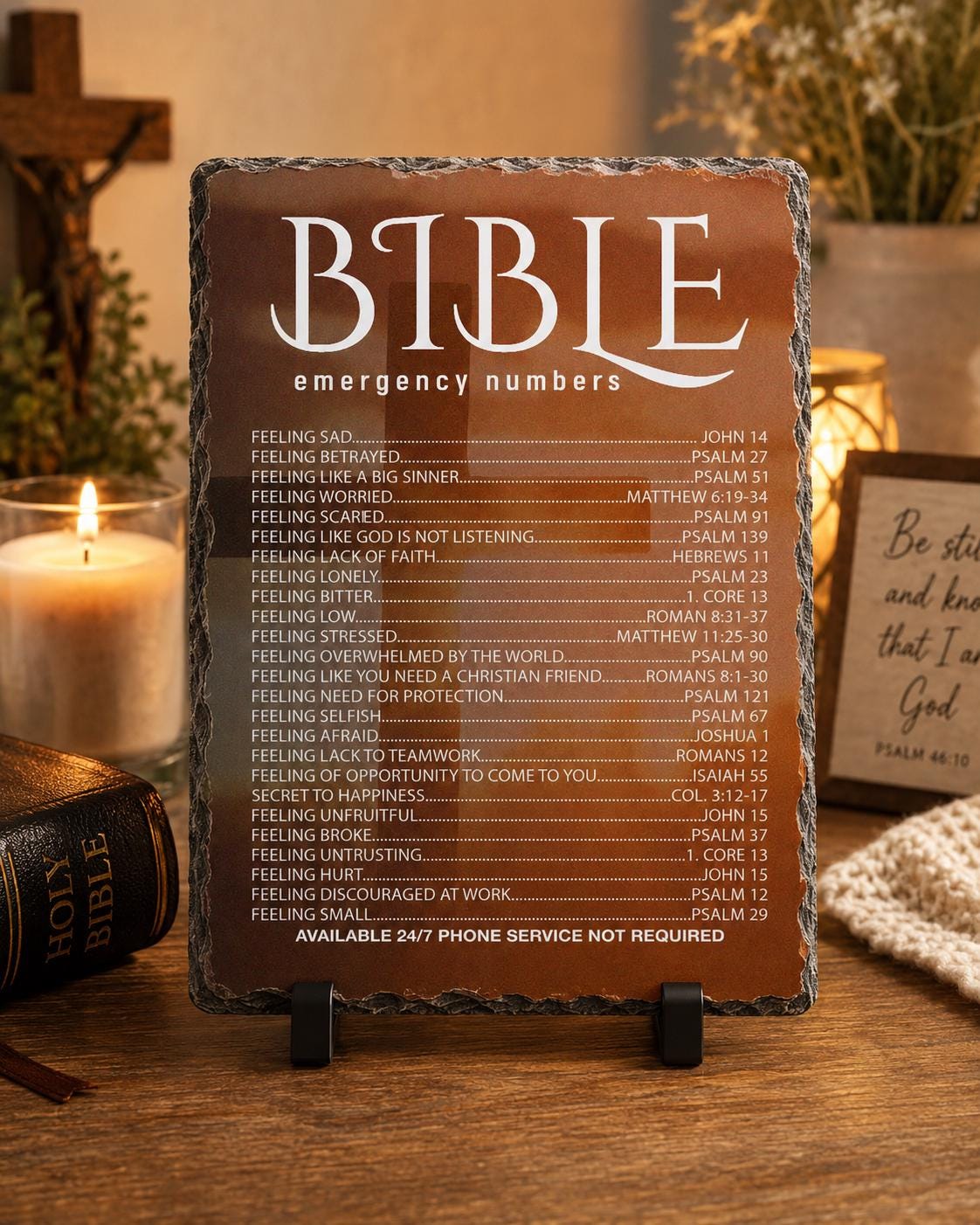 Bible Emergency Numbers - christmas gifts - religious gifts - faith gifts