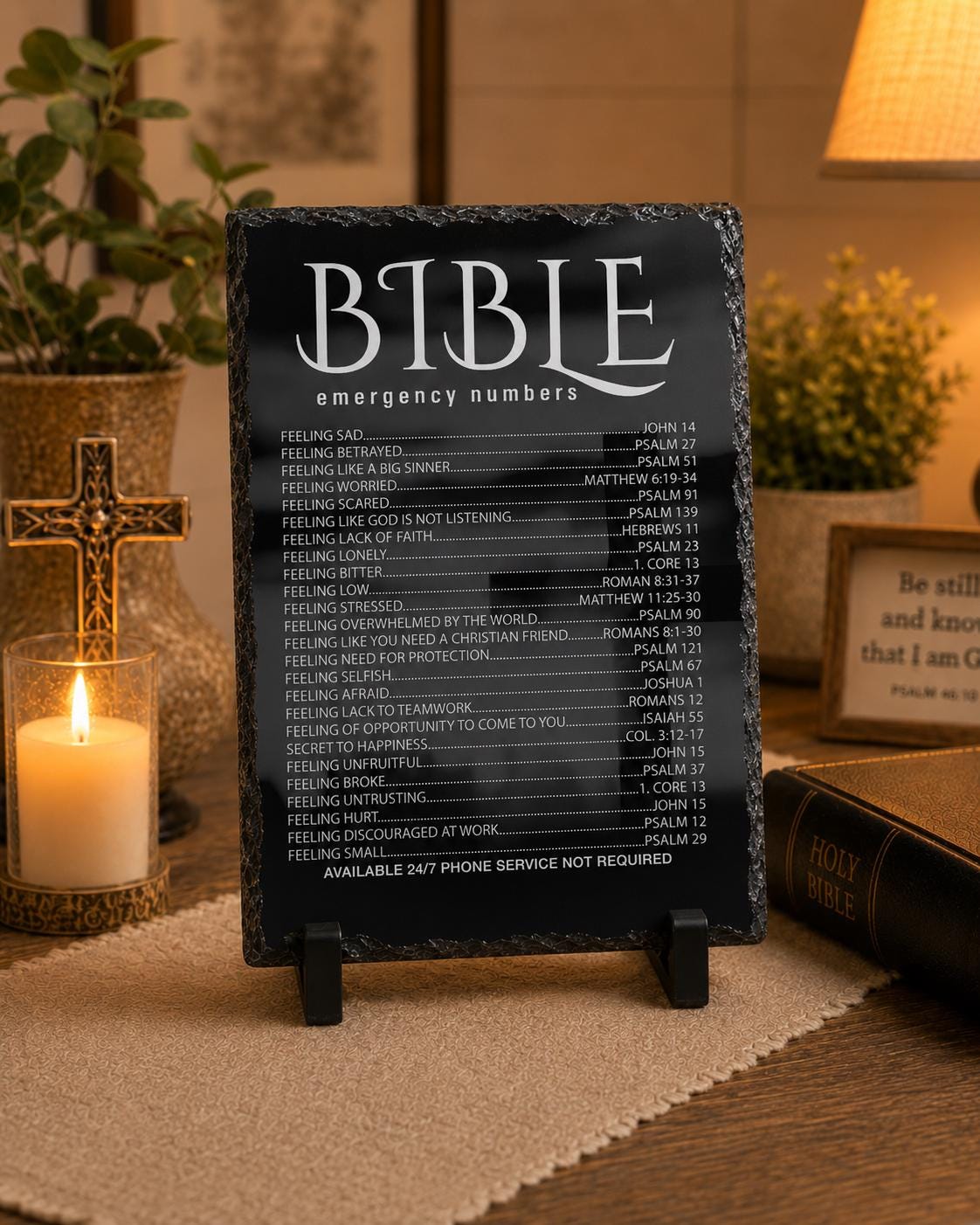 Bible Emergency Numbers - christmas gifts - religious gifts - faith gifts