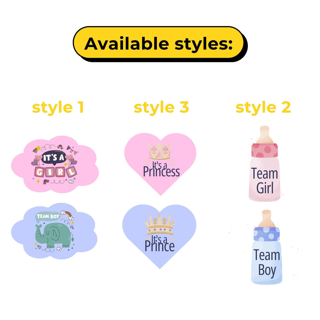 Gender Reveal Stickers, Team Boy Team Girl Stickers, Baby Shower Party Favors, Boy or Girl Sticker, Pregnancy Announcement, Gifts for Mom