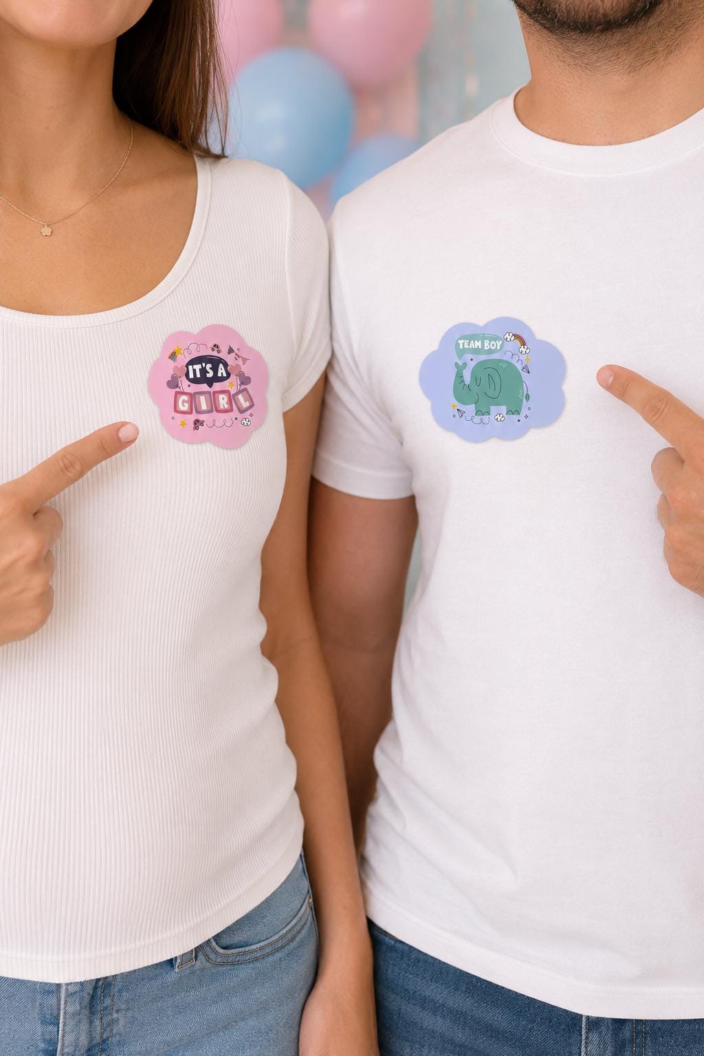 Gender Reveal Stickers, Team Boy Team Girl Stickers, Baby Shower Party Favors, Boy or Girl Sticker, Pregnancy Announcement, Gifts for Mom