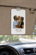 Drive Safe Car Accessories, Personalized Car Decor, Custom Photo Car Visor Clip, Acrylic Driver Gift, Car Charm, Husband Gift, Gifts for him