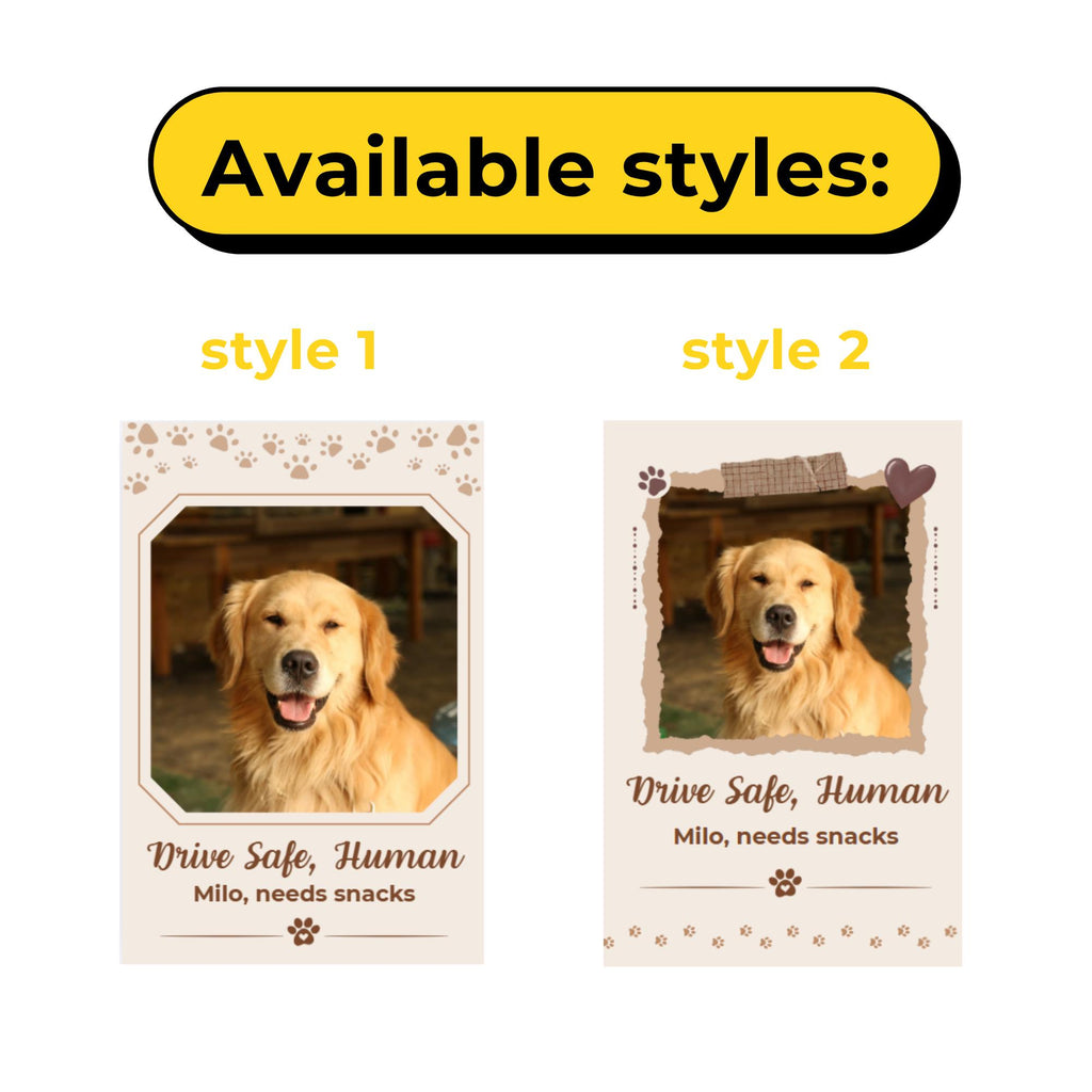 Dog Car Visor Clip, Custom Pet Lover Gift, Personalized Gift, Drive Safe Daddy, Drive Safe Visor Clip,Husband Gift, Anniversary Gift for Her