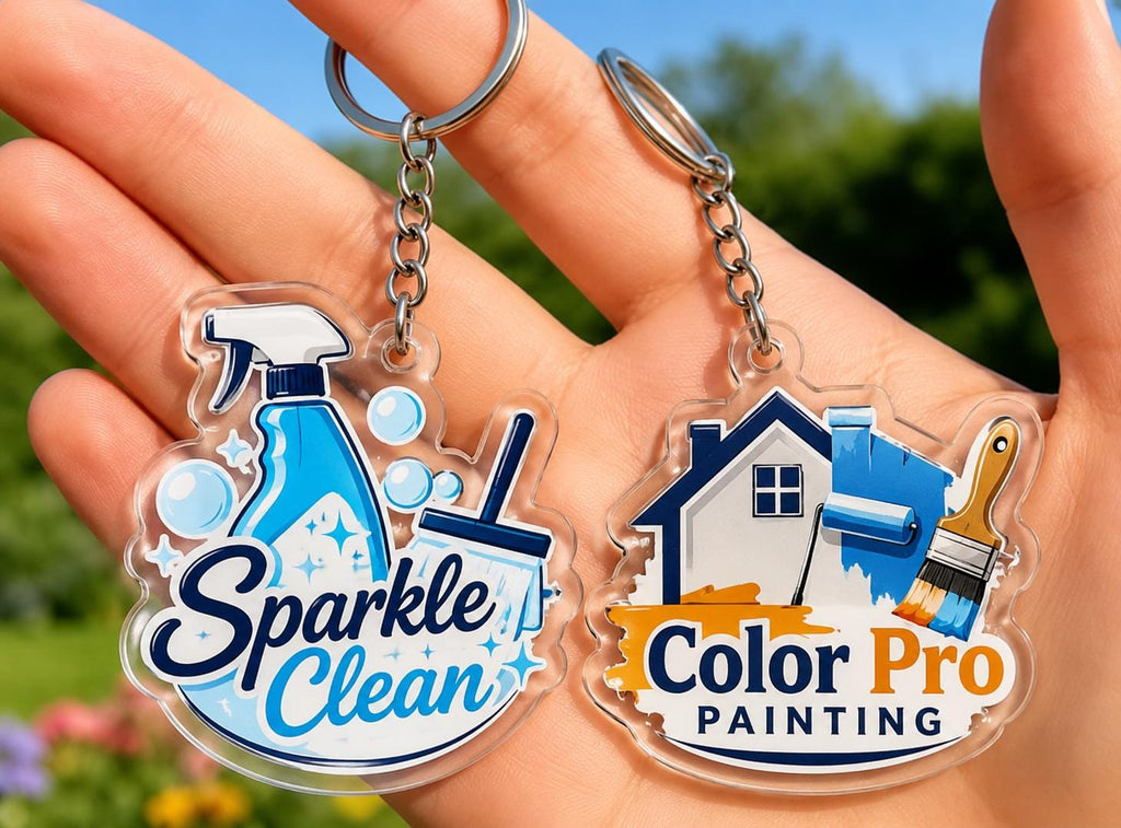 Custom Business Logo Acrylic Keychains, Personalized Company Keychains, Branded Promotional Keychains, Bulk Logo Keyrings Gift for her, him