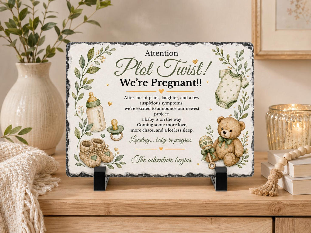 Pregnancy Announcement Stone Plaque for Husband, You’re Going To Be A Daddy Gift, New Dad Gift, Baby Reveal Keepsake for Dad