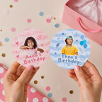 Personalized Kids Birthday Stickers, Custom Photo Birthday Stickers, Waterproof Stickers, Personalized Party Favors, Personalized Stickers