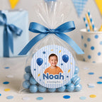 Personalized Kids Birthday Stickers, Custom Photo Birthday Stickers, Waterproof Stickers, Personalized Party Favors, Personalized Stickers