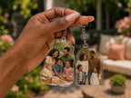Custom Family Photo Acrylic Keychain, Picture Keychain Gift, Custom Acrylic Photo Charm, Gift for her, him, Party Favors, Car accessories