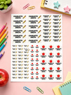 School Labels, Back to School Gift for Kids, Kids Name Stickers, Daycare Name Labels, Waterproof Name Labels, Custom Name Stickers