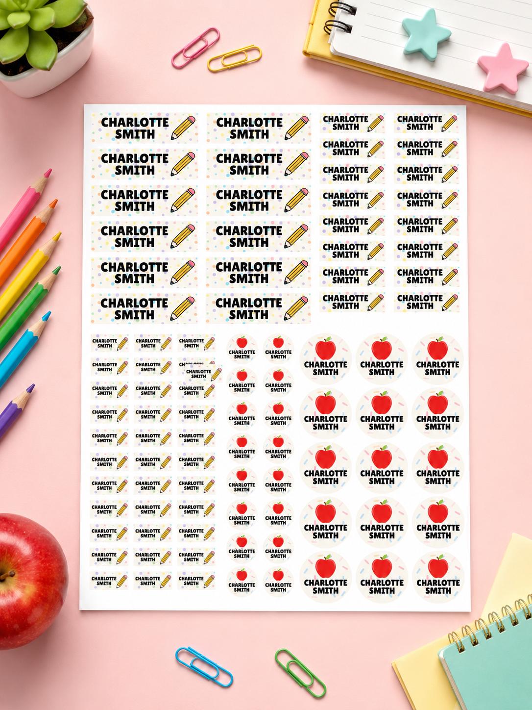 School Labels, Back to School Gift for Kids, Kids Name Stickers, Daycare Name Labels, Waterproof Name Labels, Custom Name Stickers