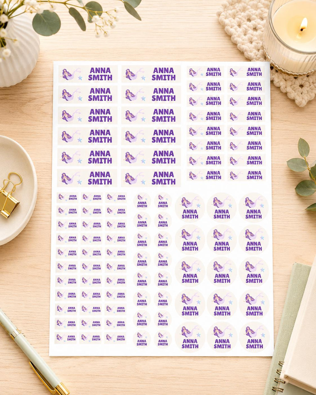 School Labels, Back to School Gift for Kids, Kids Name Stickers, Daycare Name Labels, Waterproof Name Labels, Custom Name Stickers