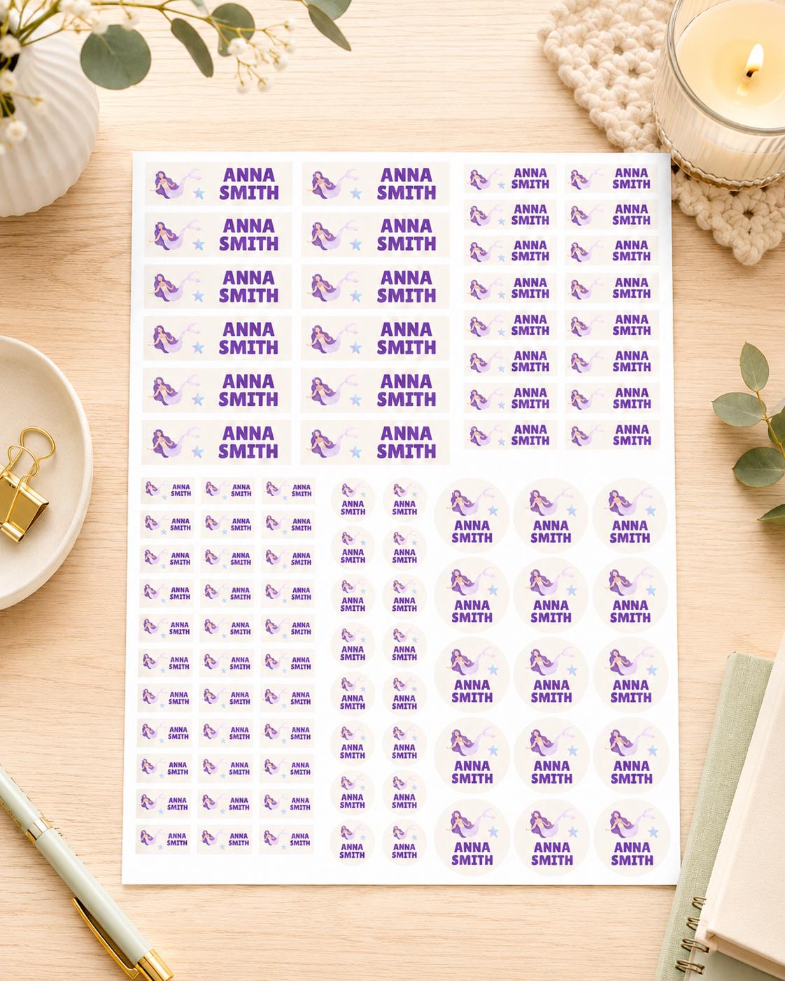 School Labels, Back to School Gift for Kids, Kids Name Stickers, Daycare Name Labels, Waterproof Name Labels, Custom Name Stickers