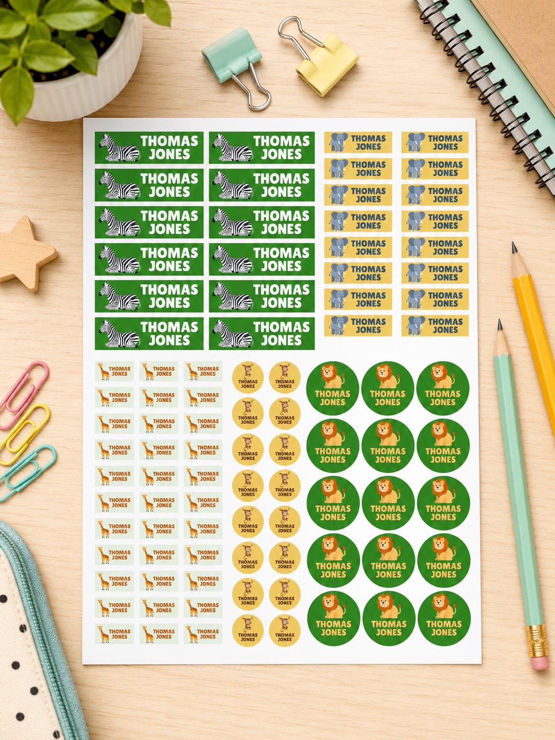 School Labels, Back to School Gift for Kids, Kids Name Stickers, Daycare Name Labels, Waterproof Name Labels, Custom Name Stickers