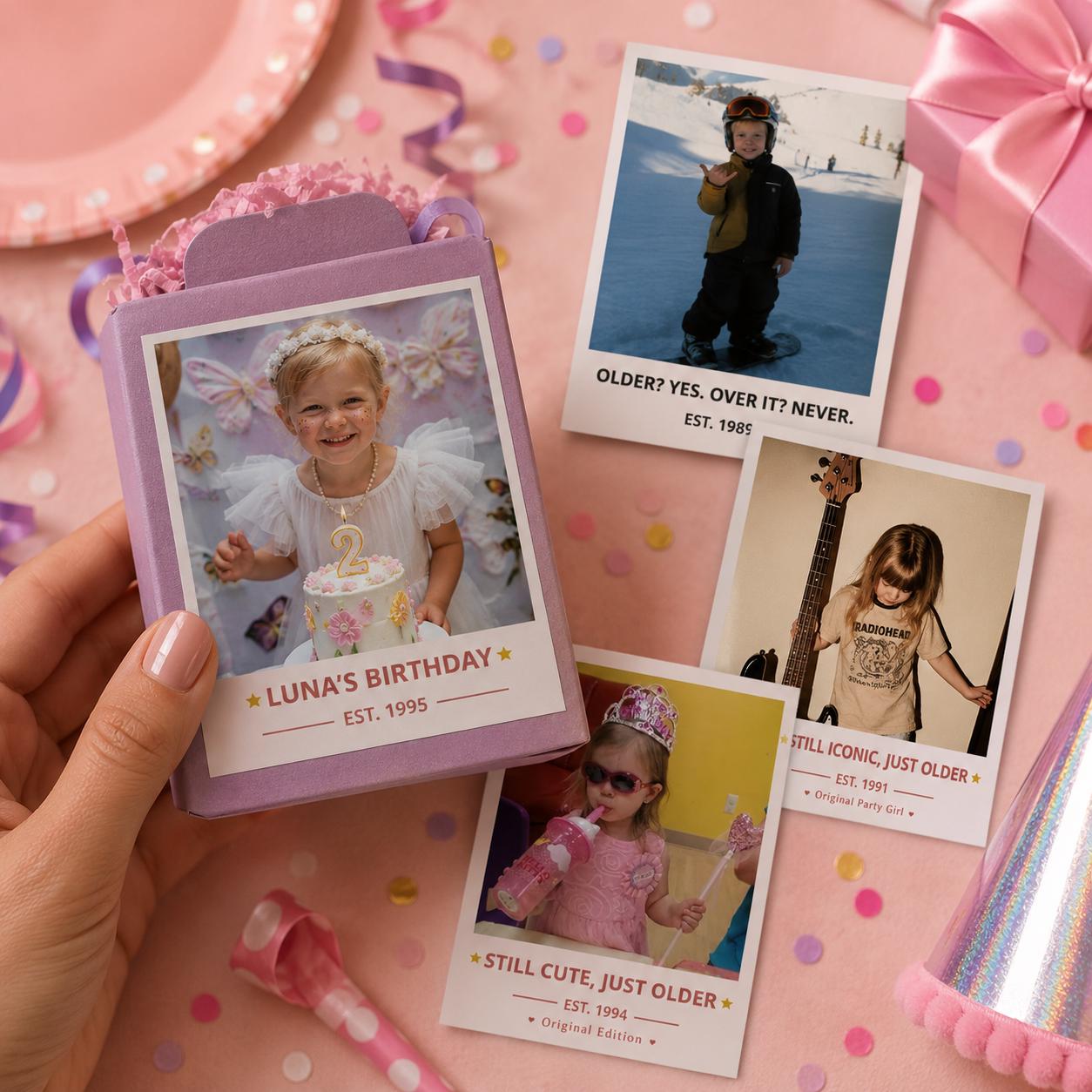 Personalized Birthday Stickers, Custom Photo Stickers, Waterproof Birthday Cup Stickers, Custom Cup Stickers, Party Favor Labels