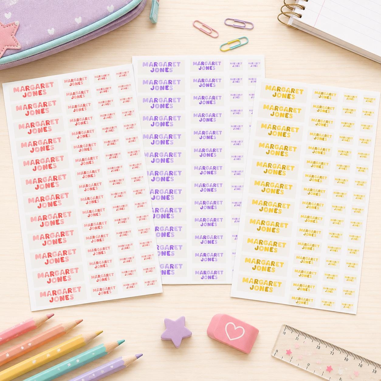 School Labels, Back to School Gift for Kids, Kids Name Stickers, Daycare Name Labels, Waterproof Name Labels, Custom Name Stickers