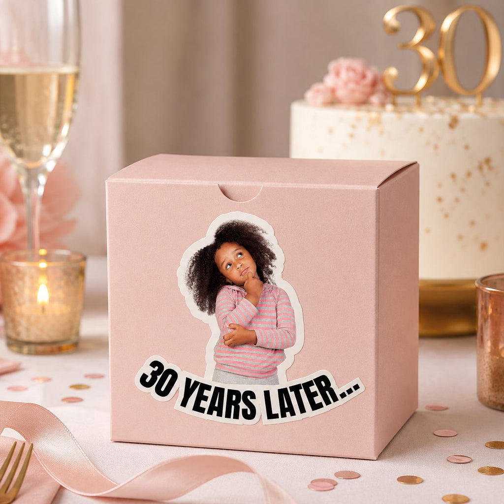 Personalized Stickers, Birthday Stickers Personalized, Custom Birthday Stickers, Custom Photo Stickers, Birthday Cup Stickers