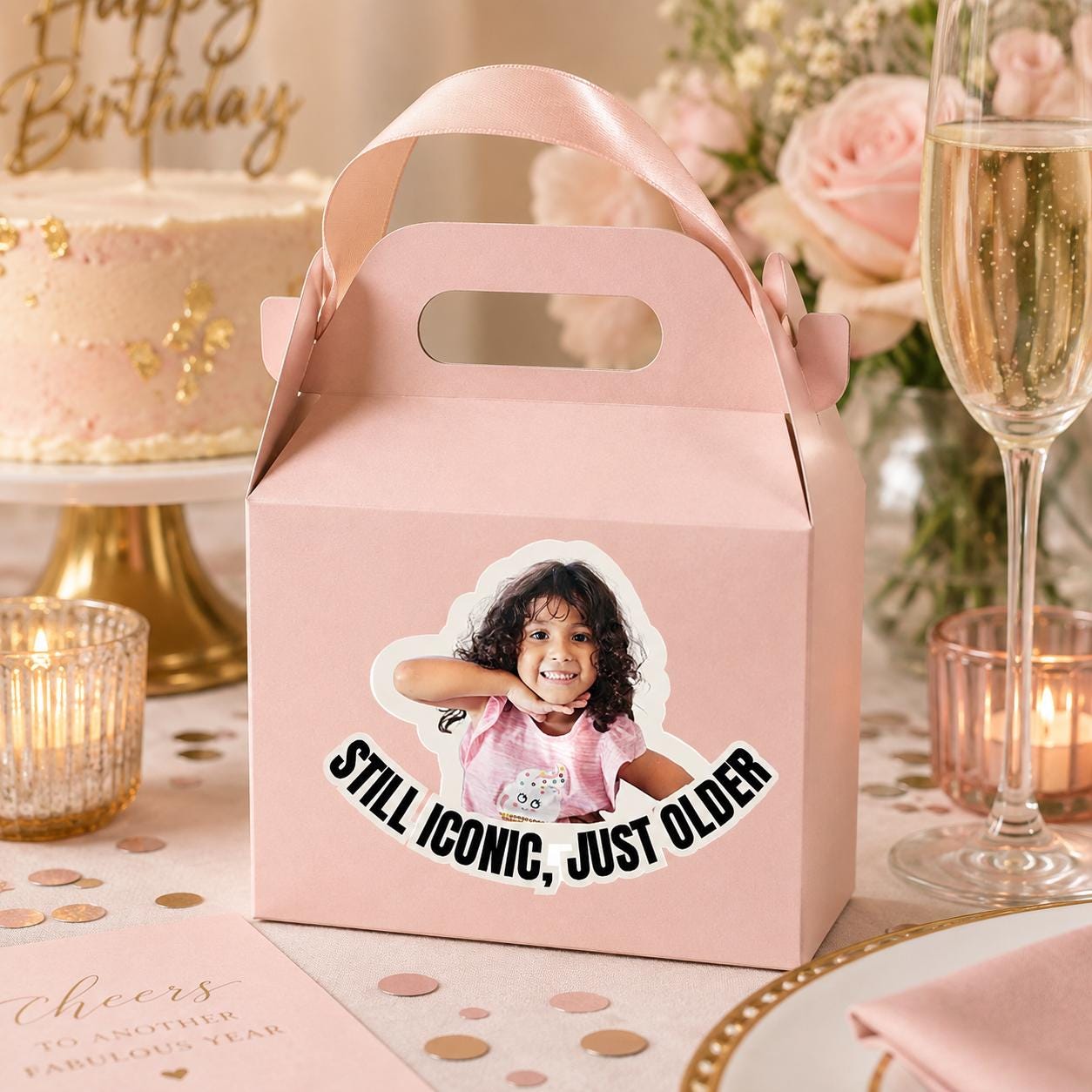 Personalized Stickers, Birthday Stickers Personalized, Custom Birthday Stickers, Custom Photo Stickers, Birthday Cup Stickers