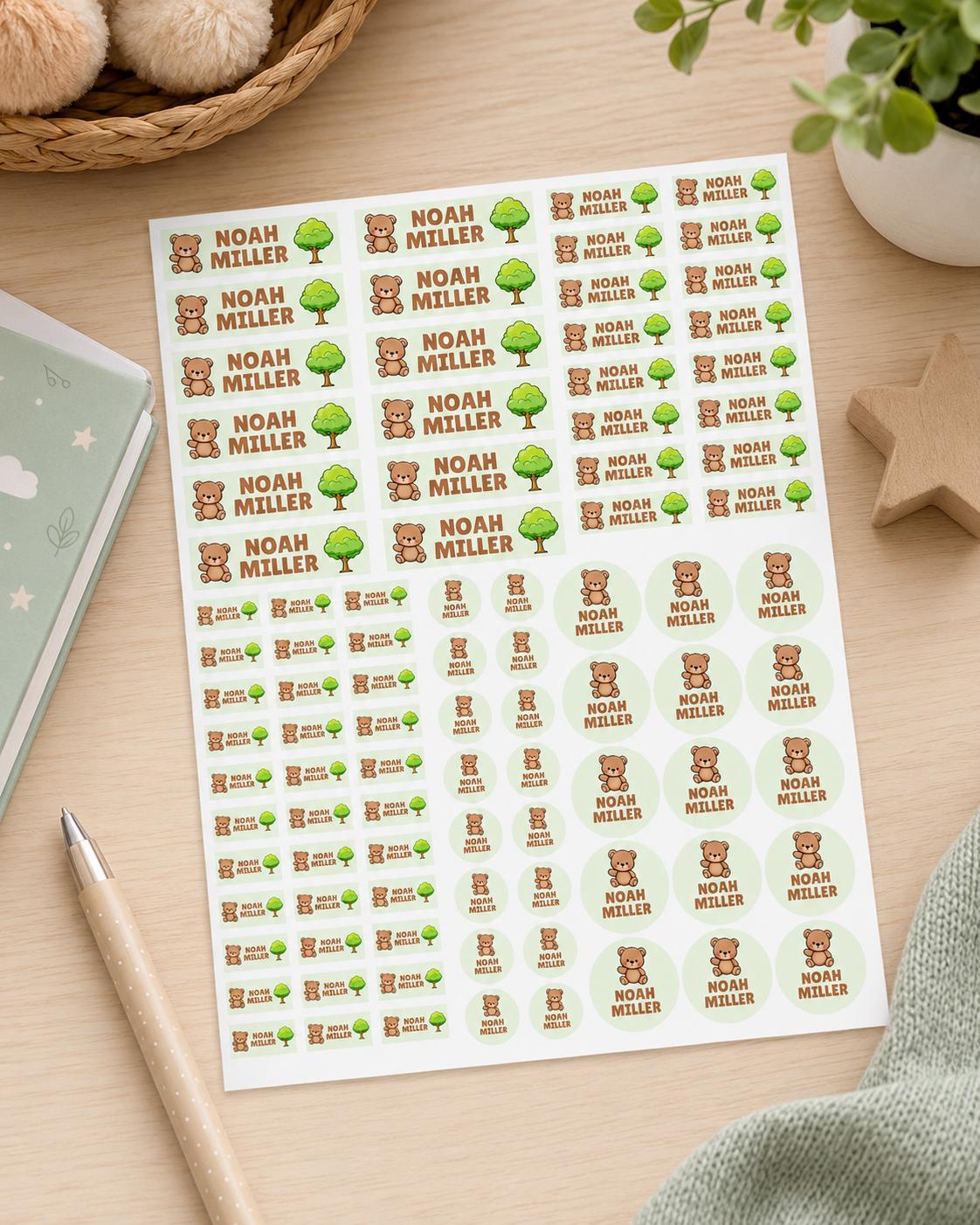 School Labels, Back to School Gift for Kids, Kids Name Stickers, Daycare Name Labels, Waterproof Name Labels, Custom Name Stickers