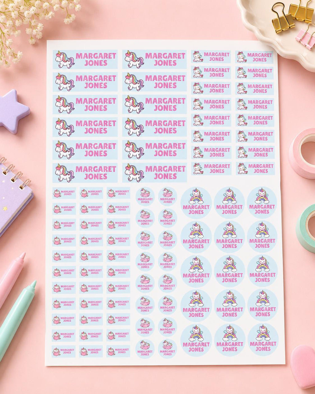 School Labels, Back to School Gift for Kids, Kids Name Stickers, Daycare Name Labels, Waterproof Name Labels, Custom Name Stickers