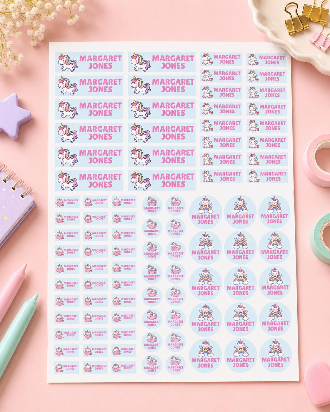 School Labels, Back to School Gift for Kids, Kids Name Stickers, Daycare Name Labels, Waterproof Name Labels, Custom Name Stickers