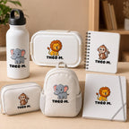 3D Embossed Name Label Stickers, Personalized UV DTF Name Stickers, Waterproof School Labels, Kids Water Bottle & Lunch Box Labels