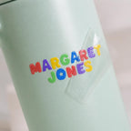 3D Embossed Name Label Stickers, Waterproof Kids School Labels, Water Bottle & Lunch Box Labels, Personalized UV DTF Name Stickers