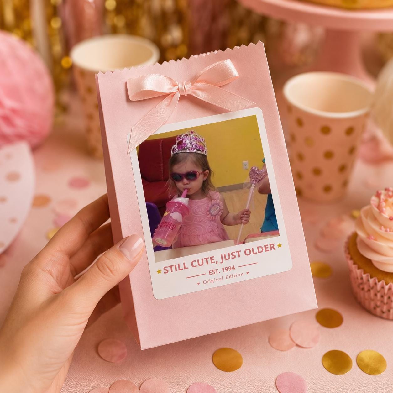 Personalized Birthday Stickers, Custom Photo Stickers, Waterproof Birthday Cup Stickers, Custom Cup Stickers, Party Favor Labels