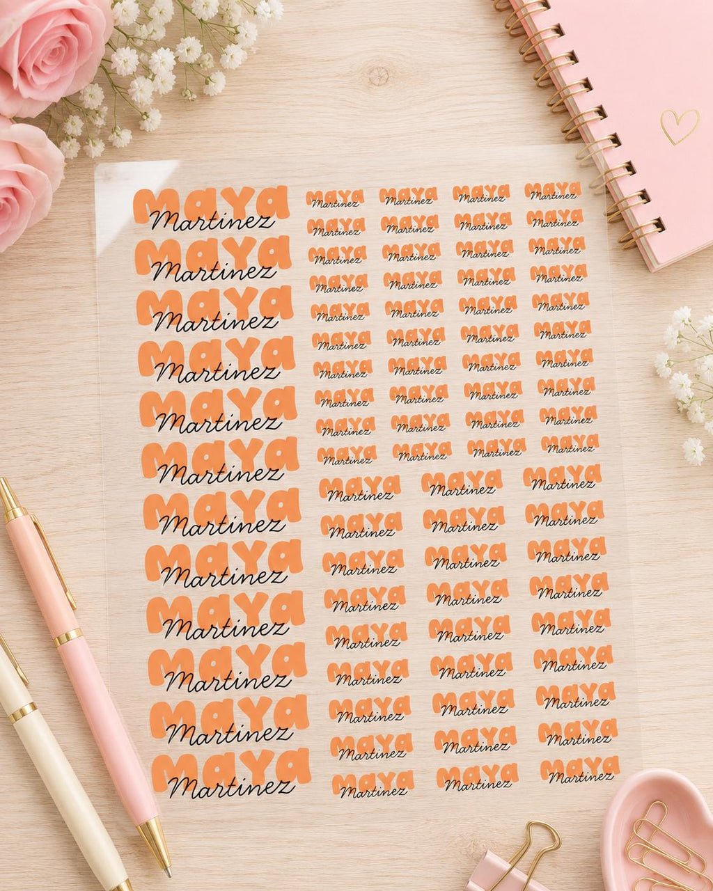 3D Embossed Name Label Stickers, Personalized UV DTF Name Stickers, Waterproof School Labels, Custom Kids Name Decals, Lunch Box Labels
