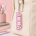 Backpack Name Tag, Personalized Name Keychain, Custom Acrylic Name Keychain, Name Tag for Backpack, Kids Backpack Charm, School Bag Gift