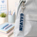 Backpack Name Tag, Personalized Name Keychain, Custom Acrylic Name Keychain, Name Tag for Backpack, Kids Backpack Charm, School Bag Gift