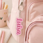 Backpack Name Tag, Personalized Name Keychain, Custom Acrylic Name Keychain, Name Tag for Backpack, Kids Backpack Charm, School Bag Gift