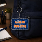 Backpack Name Tag, Personalized Name Keychain, Custom Acrylic Keychain, Kids Backpack Charm, Custom Name Tag, School Bag Tag